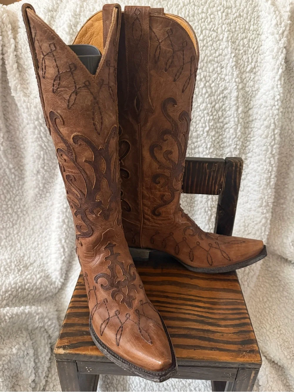 NEW Old Gringo Embroidered Brown Leather Western Cowgirl Boots - Picture 4 of 10